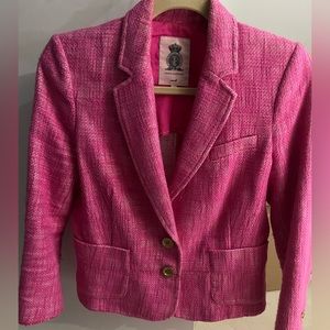 Juicy Couture Pink Tweed Blazer Size Small